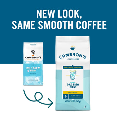 Cameron's  Coffee Original Cold Brew Blend Coarse-Ground Coffee, Medium Roast, 100% Arabica, 12-Ounce Bag, (Pack of 1)